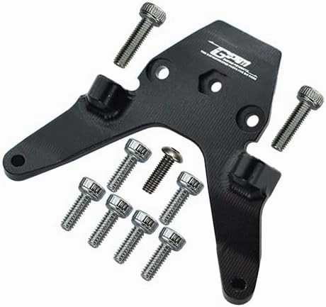 GPM For Losi 1/18 Mini-T 2.0 2WD Stadium Truck Upgrade Parts Aluminum Front Bulkhead - 1Pc Set Black