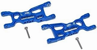GPM for Losi 1/18 Mini-T 2.0 2WD Stadium Truck Upgrade Parts Aluminum Front Lower Arms - 2Pc Set Blue