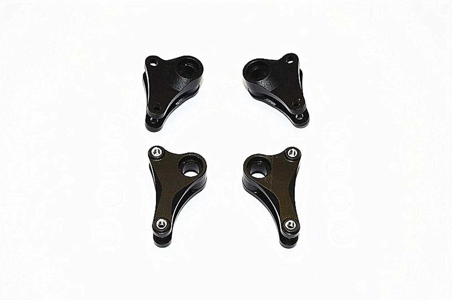 GPM for Traxxas 1/16 Mini E-Revo, Mini Slash Upgrade Parts Aluminum Front Rear Rocker Arm - 4Pcs Set Black