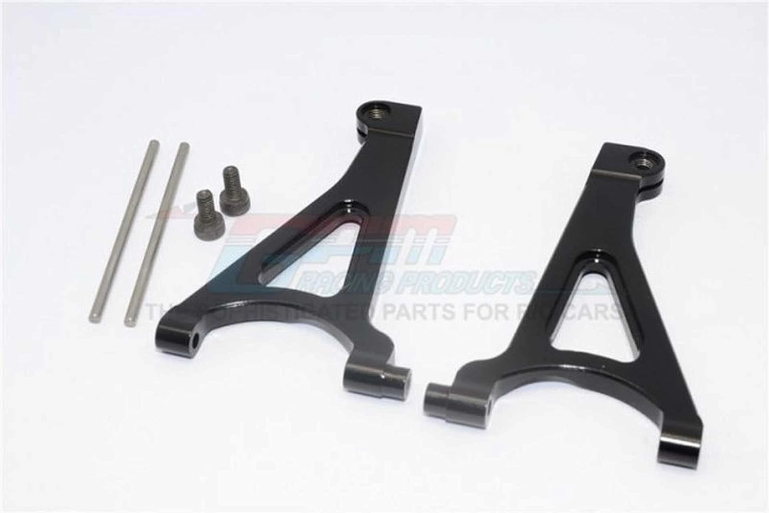 GPM For Traxxas 1/16 Mini E-Revo Upgrade Parts Aluminum Front Upper Arm - 1Pr Set Black