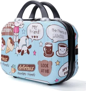 Graffiti Typ ABS Polychrome Mini Travel Luggage for Princess Boys/Girls Or Women Lady (A-Typ)
