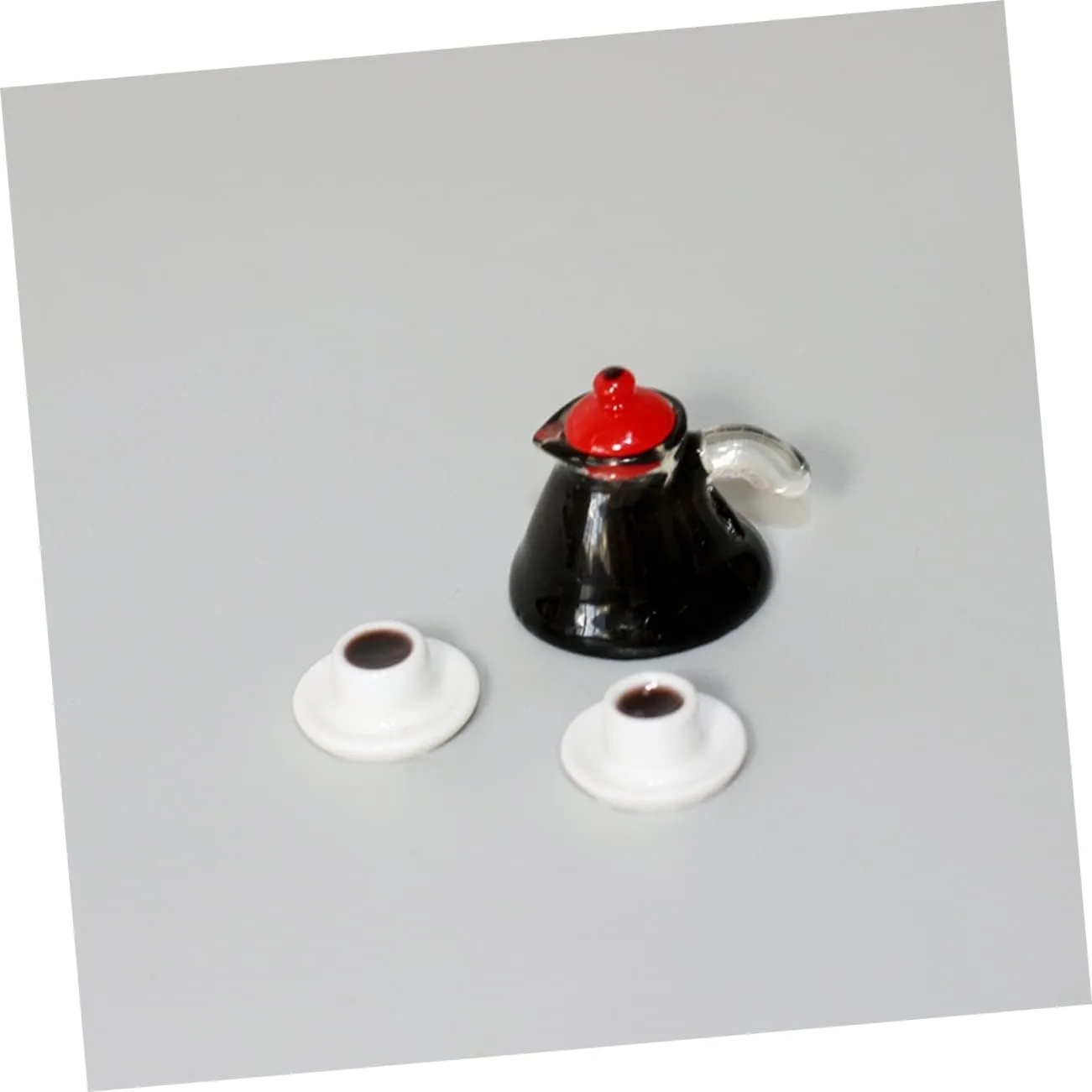HANABASS 4 Sets Adorable Miniature Food Desktop Tiny Set Mini Coffee Cup Model Decorative