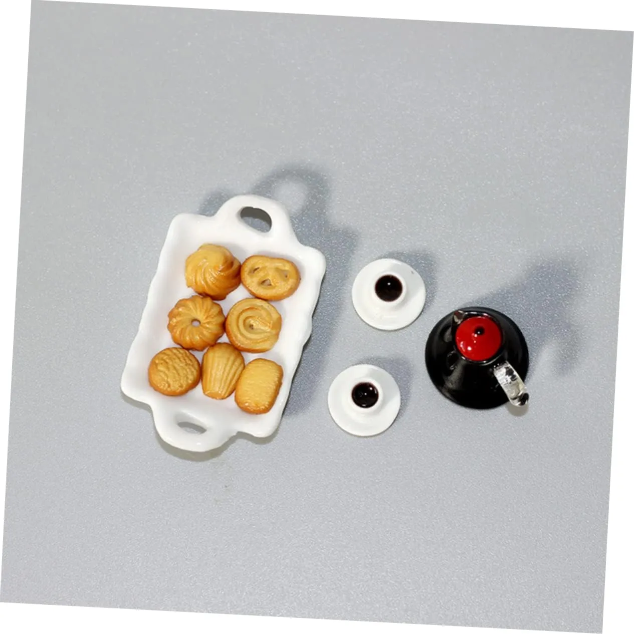 HANABASS 4 Sets Adorable Miniature Food Desktop Tiny Set Mini Coffee Cup Model Decorative