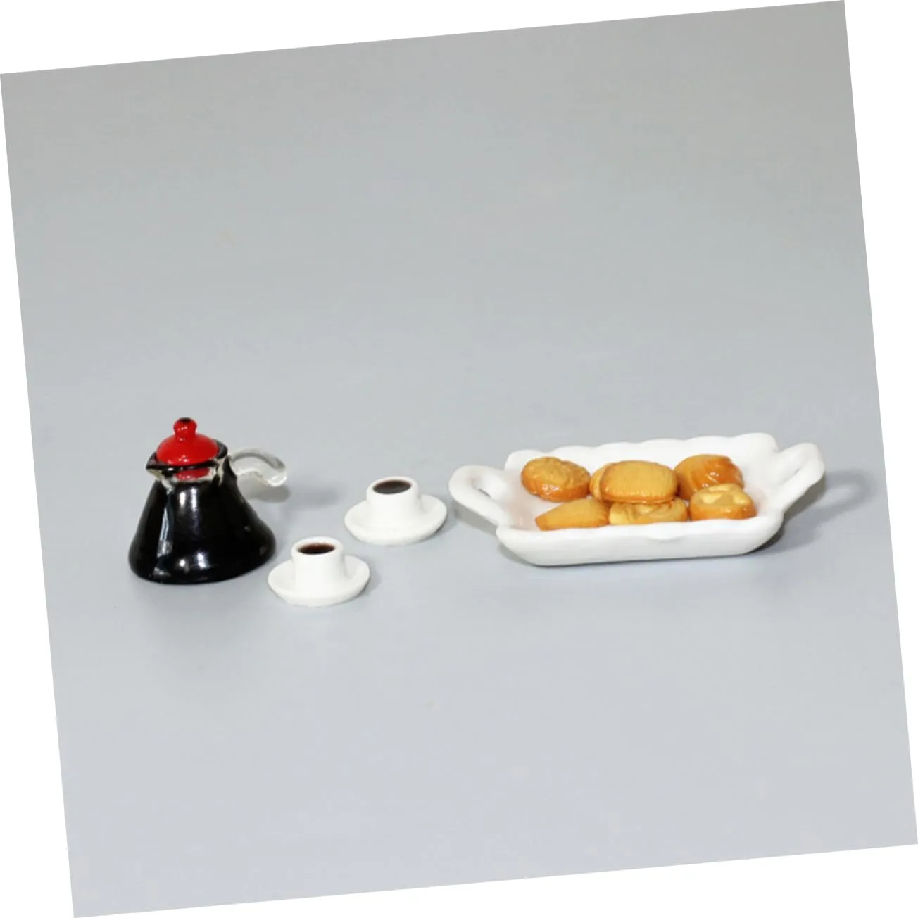 HANABASS 4 Sets Adorable Miniature Food Desktop Tiny Set Mini Coffee Cup Model Decorative
