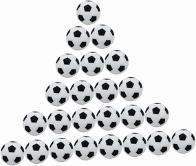 HANABASS Desktop Game Footballs 24pcs Table Soccer Balls Replacement Soccers Set