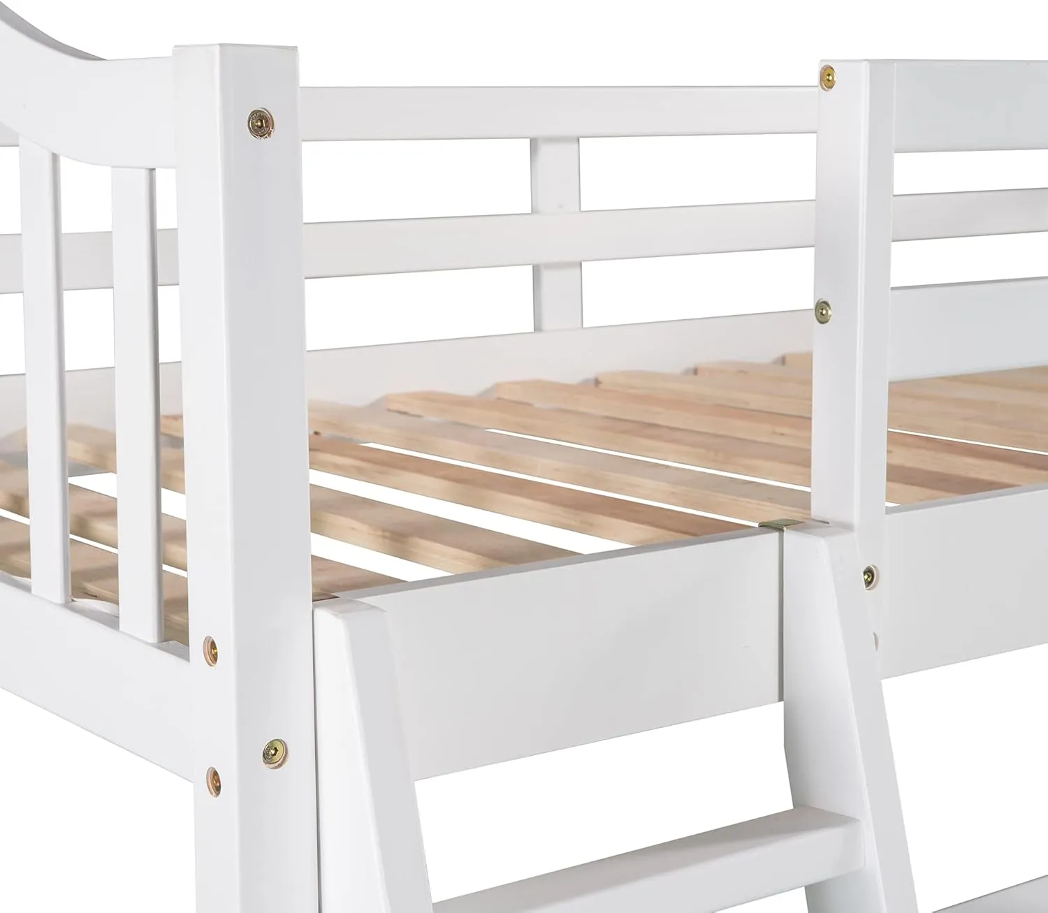 Harper & Bright Designs Twin Loft Bed with Desk, Wooden Loft Bed Frame with Storage Drawers, Cabinet, Shelves, for Kids Teens Adults (Twin Size, White)