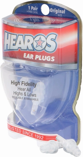 HEAROS High Fidelity Musician Ear Plugs Ultimate In Comfortable And Hearing Protection Professional Musicians Earplugs Noise Cancelling Earplugs For Concerts Motorcyclists Loud Events (1 Pair)