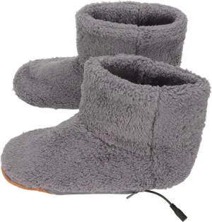 Heated Foot Warmer, USB Charging, Electric Warmer Shoes, Electric Plush Warming Shoes for Cold Winter, Electric Heated Slippers USB Heating Booties Foot Warmer Shoes Feet Warmers