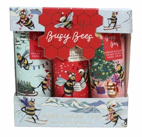 Heathcote & Ivory Busy Bees Skiing Vegan Honey Hand Cream Trio Set