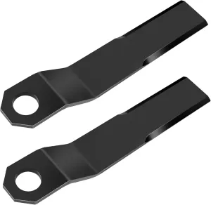 Heavy Duty AR400 Steel Replacement Bush Hog Rotary Cutter Blades，for Mower King Skidsteer Brush Hog Replacement Blades Rotary Grass Cutter(2 Blade Set)