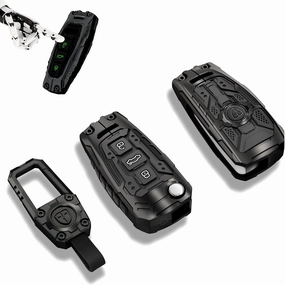Heavy Metal Key Fob Cover Protector, Compatible with Audi A1 A3 Q3 Q7 R8 A6L TT Keychain Accessories