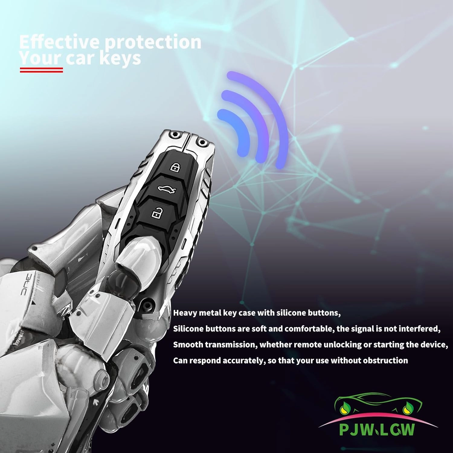 Heavy Metal Key Fob Cover Protector, Compatible with Audi A1 A3 Q3 Q7 R8 A6L TT Keychain Accessories
