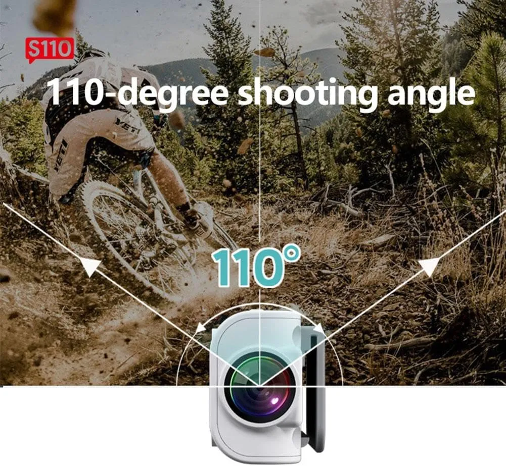 High-Resolution 2.7K Wearable Camera, Portable Small Digital Video Body Camera, Head Mounted Sports Camera, Video Recording Camera Glasses for Travelers/Business (White 1pcs)