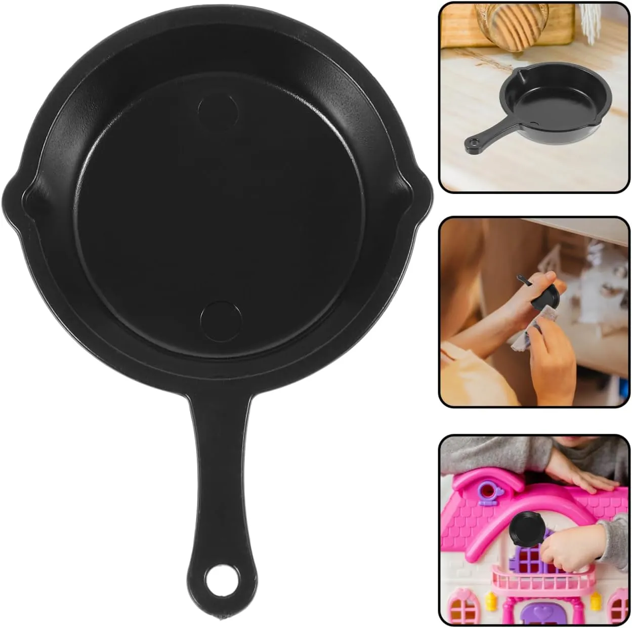 Home Decor Educational 30 pcs Miniature Cooking kitchen pot mini frying pan cookware pot Pan Frying Pans Household Tool Kitchen Utensils Set