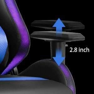 HopeRacer Labradores Series LED RGB Racing Gaming Chair with Bluetooth Music Speaker