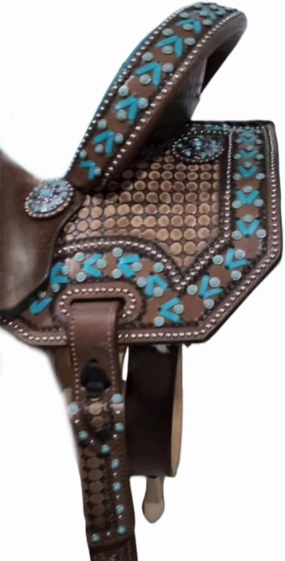 Horse Saddle Barrel Racing Western Wooden Tree Handmade Premium Leather Comfort Horse Trail Equestrian Tooled Carved Horse Riding Saddle Size: 10"-18 inches Seat Available, FS07