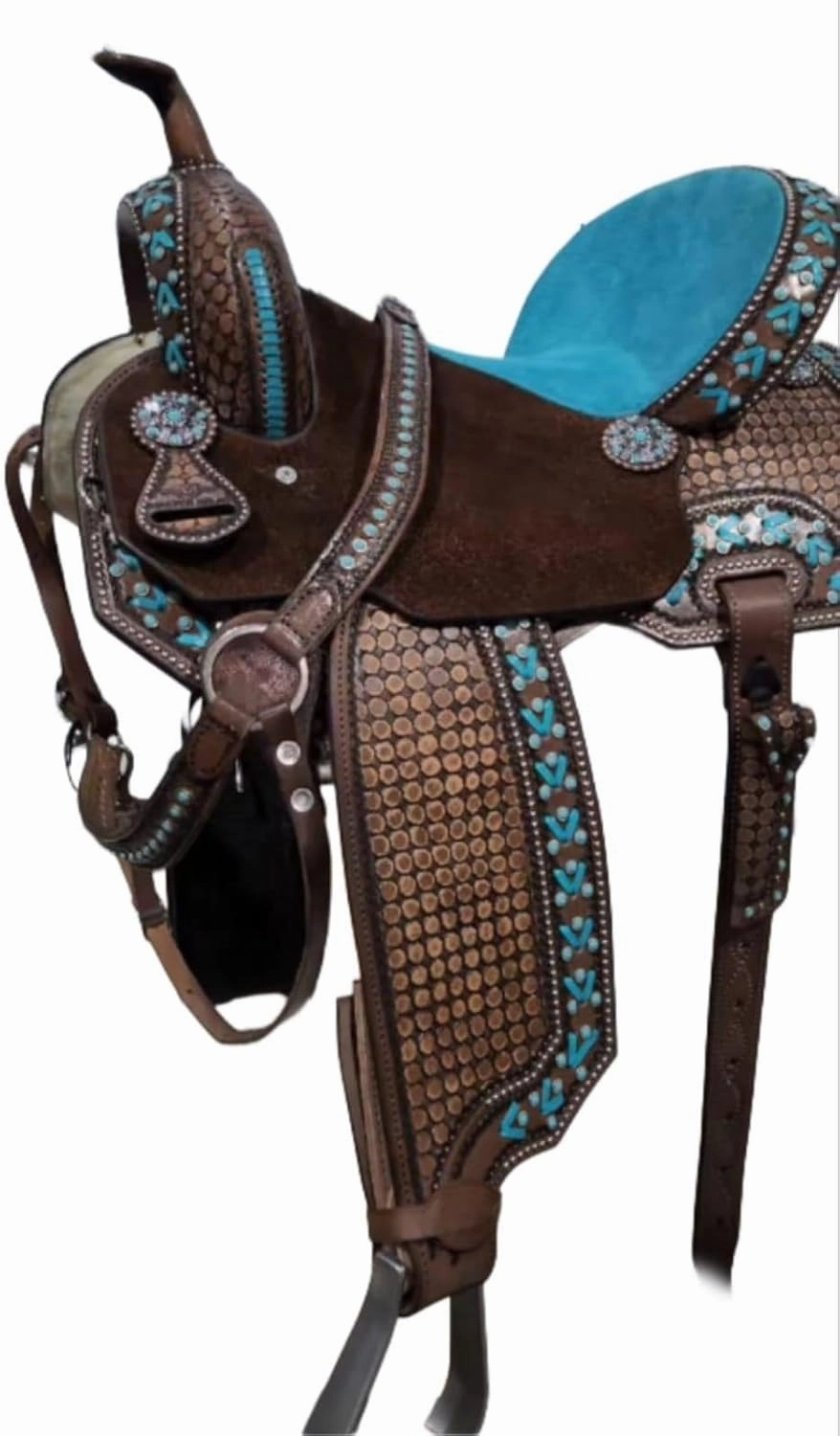 Horse Saddles Barrel Racing Western Wooden Tree Handmade Premium Leather Comfort Horses Trail Equestrian Tooled Carved Horse Saddle Riding Size: 10-18 inches Seat, KA07