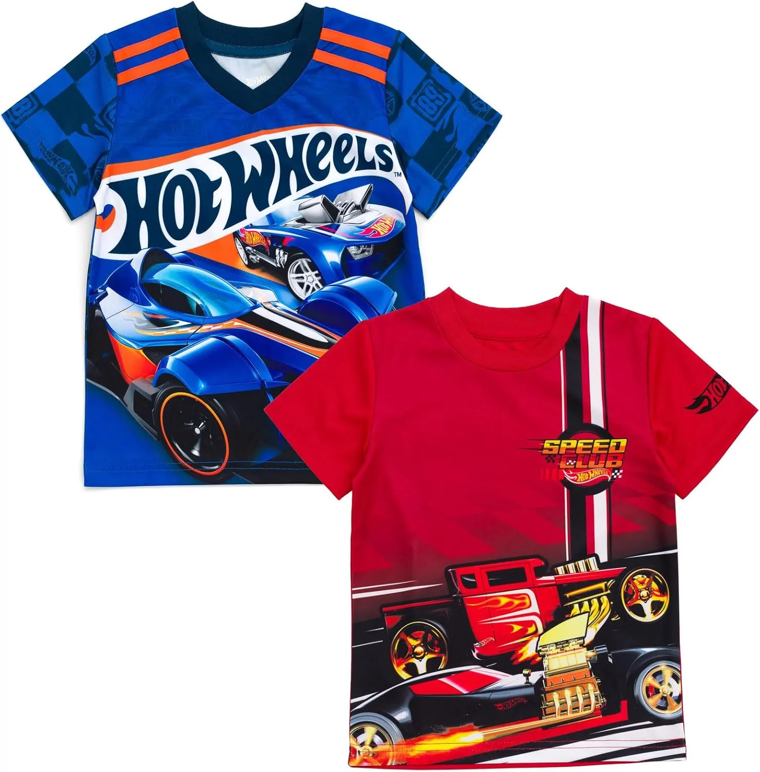 Hot Wheels 2 Pack Athletic T-Shirts Toddler to Big Kid