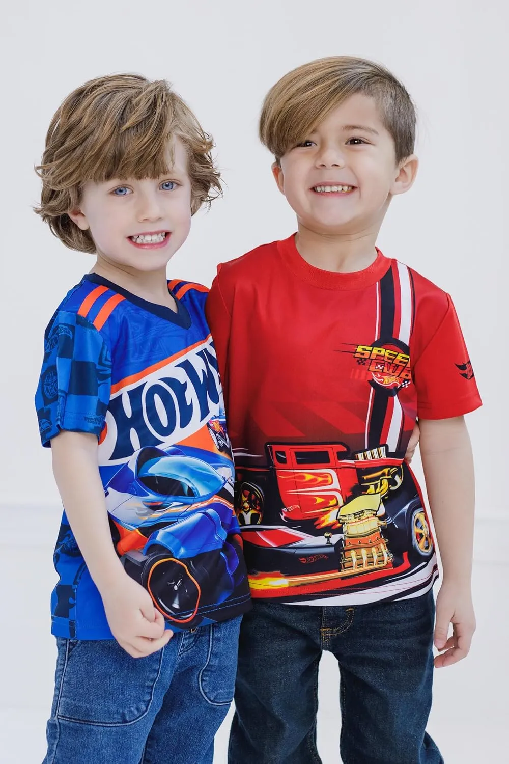 Hot Wheels 2 Pack Athletic T-Shirts Toddler to Big Kid
