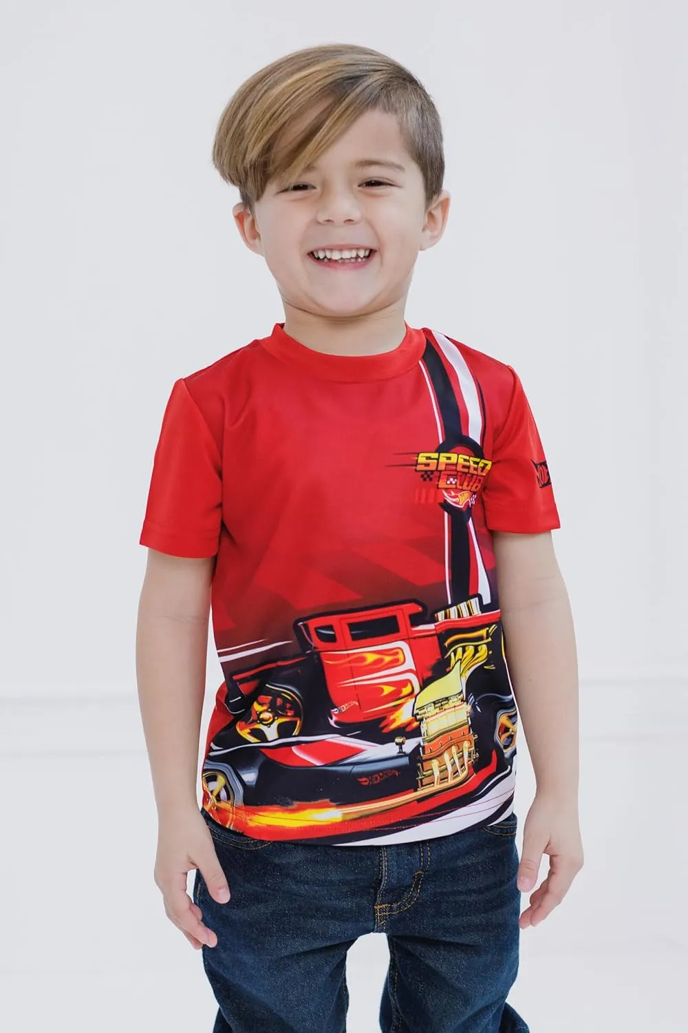 Hot Wheels 2 Pack Athletic T-Shirts Toddler to Big Kid