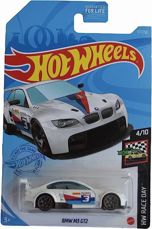 Hot Wheels BMWs M3 GT2, Race Day 4/10 [White] 57/250
