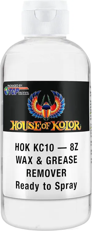 House of Kolor 8 Ounce Wax & Grease Remover Kc10/Kc-10