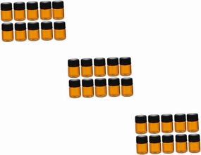Housoutil 72 Pcs Essential Oil Bottle Perfume Sample Containers Lip Gloss Clear Makeup Holder Bottled Filling
