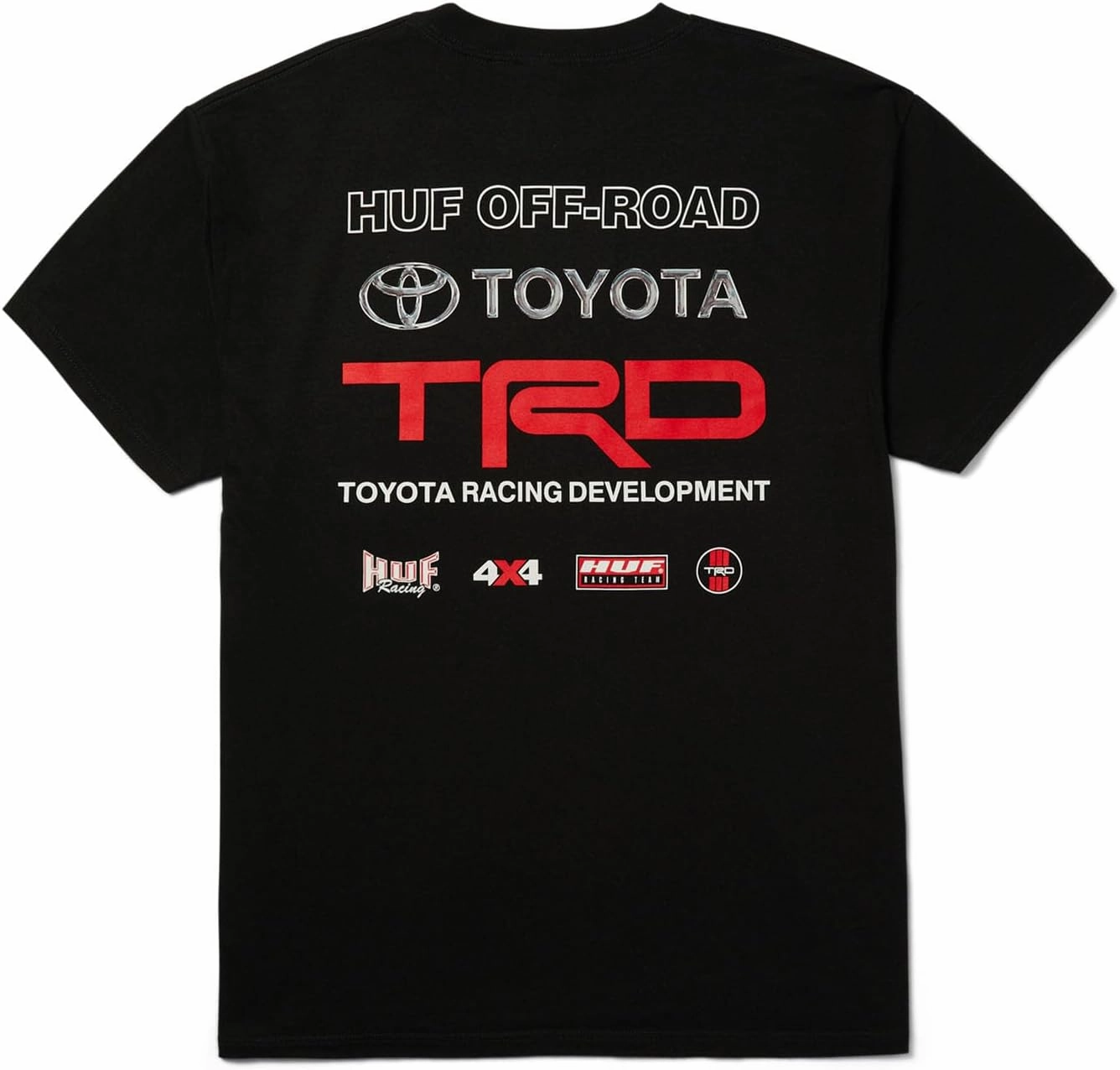 HUF x Toyota TRD Team 4X4 T-Shirt for Men | Graphic Tee, Co-Branded Trim, Soft Cotton Short Sleeve