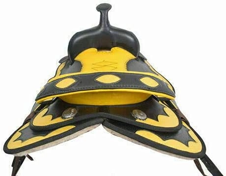 HUMAYL Saddlery Western Barrel Racing Horse Saddle Handmade Synthetic Cordura Lightweight Barrel Racing Saddle Trail Tack Classic Equestrian Horse Saddle Tack Size 10" to 18" inches Seat SB86