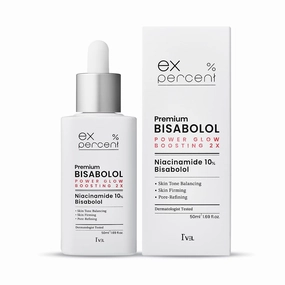 I'VEL EX.PERCENT BISABOLOL Ampoule For Face with niacinamide10% for bright and supple skin, Improve skin pores, melanin, and moisturizing, 50ml