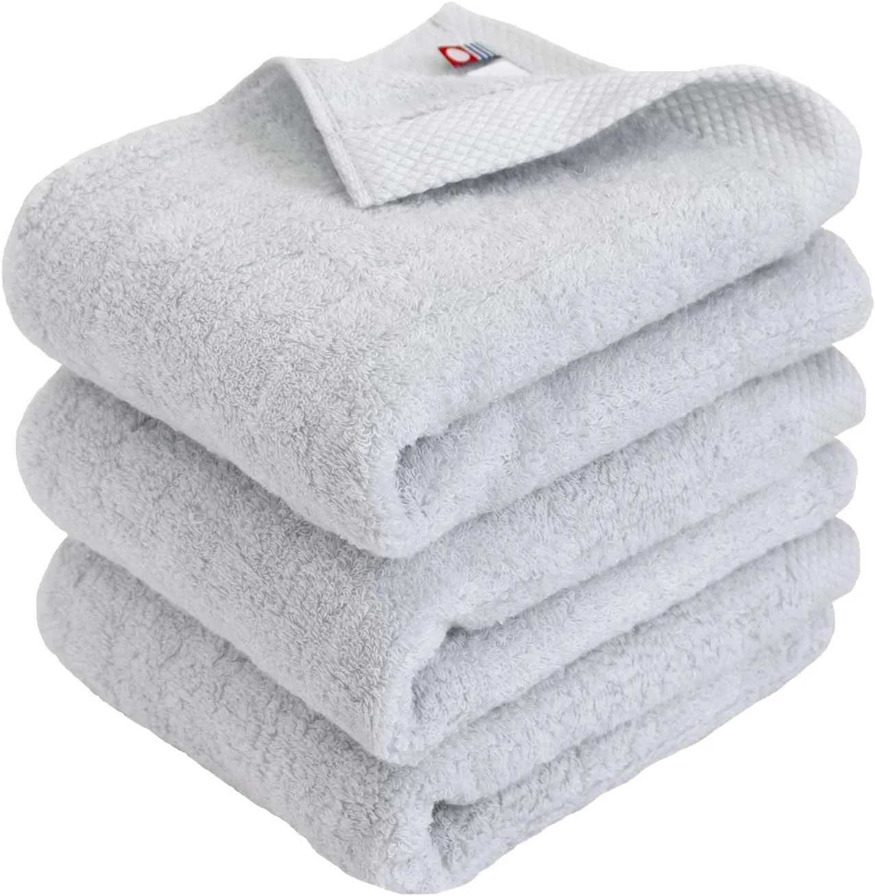 Imabari Towel, 3-Piece Hand Towel Set, Japanese Towels, Soft and Fluffy Towel, Luxury Cotton, Mist Grey