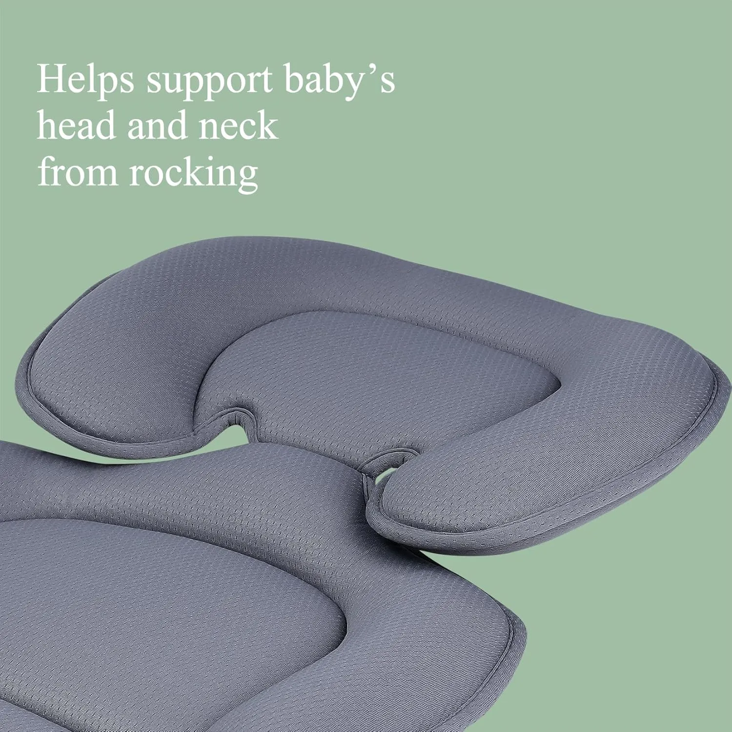 Infant Car Seat Insert, Car Seat Head and Body Supports for Babies, Soft Car Seat Insert Cushion Pad Suit for Infant Car Seats and Baby Strollers(Grey)