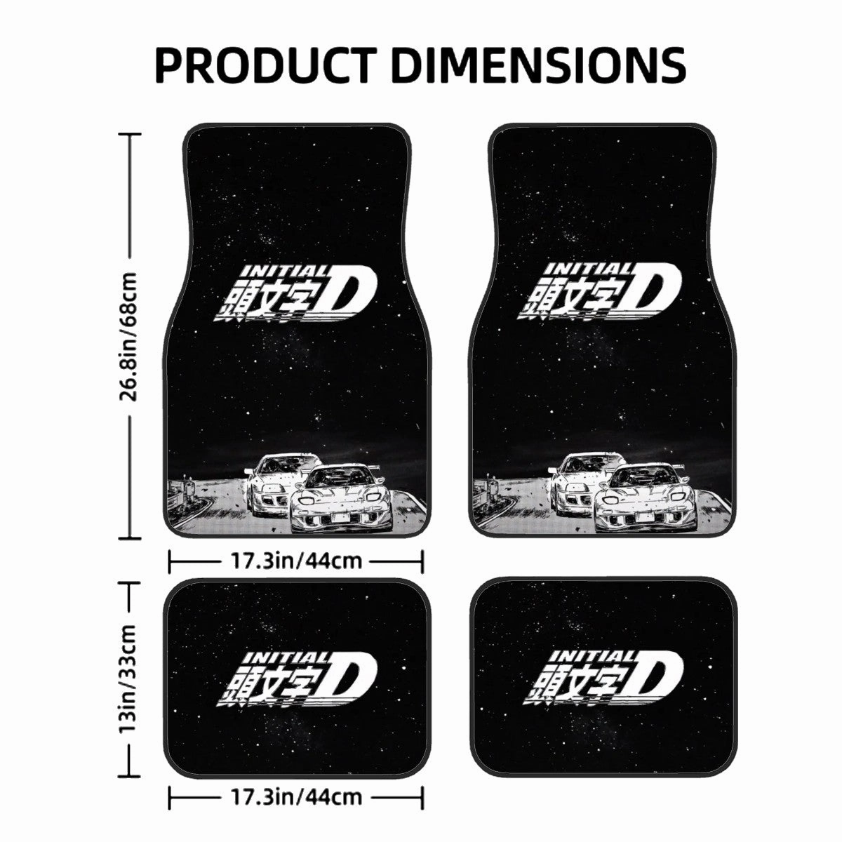 Initial D Automotive Floor Mats