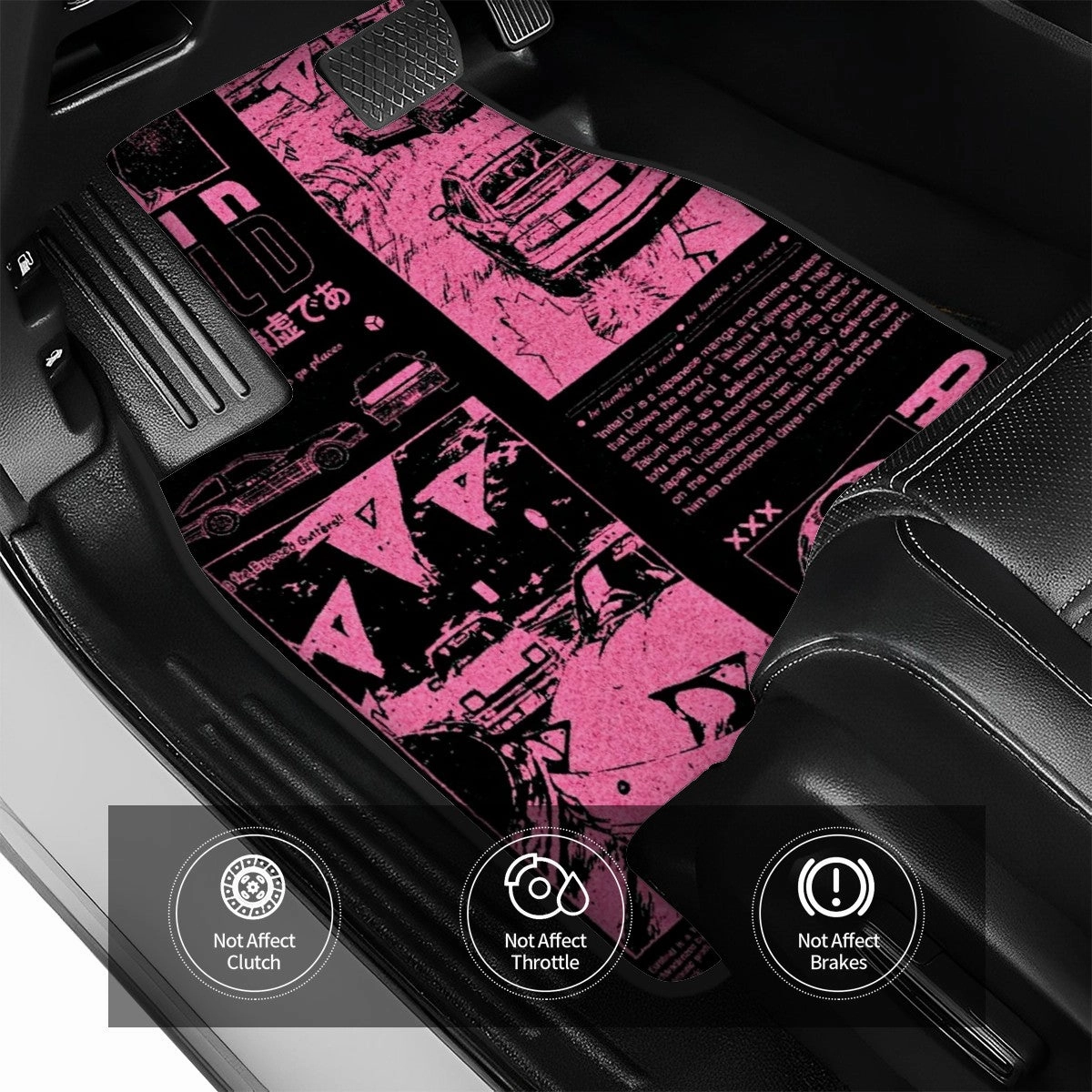 Initial D Poster Style Automotive Floor Mats