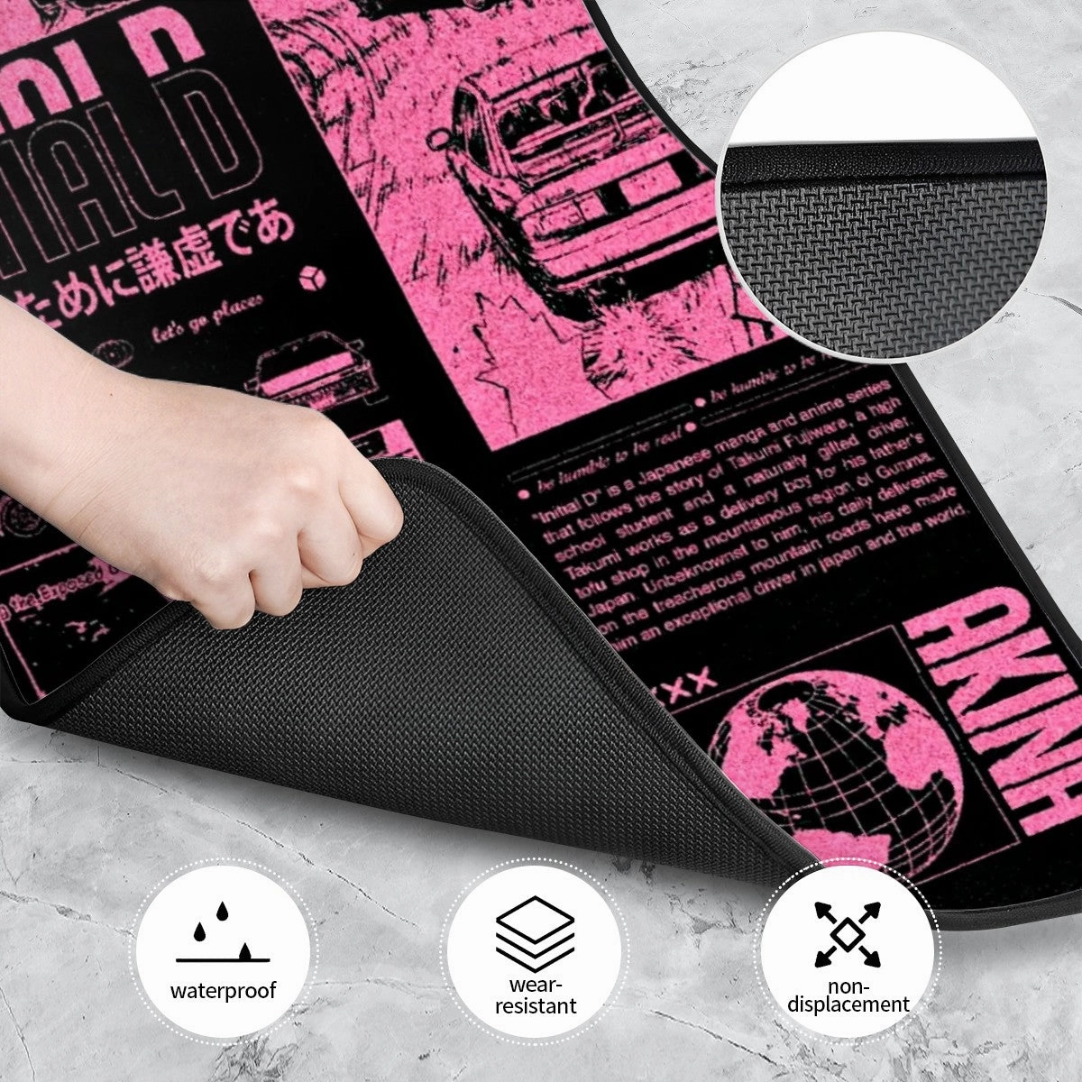 Initial D Poster Style Automotive Floor Mats