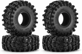 INJORA 1.0 Tires - S5 Swamp Stomper Crawler Tires for TRX4M AX24 SCX24 FCX24 1/18 1/24 RC Crawler Car, 63 * 24mm, T1018
