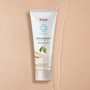 Insta Bright Clay Mask 100GM | Provides Youthful Glow | Rejuvenates Skin | With Kakadu Plum, Alpha Arbutin, Bakuchiol, Niacinamide | For Soft, Glowy, Clear, Even-Toned Skin | All Skin Type