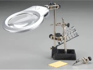 Integy RC Soldering Workstation Stand w/LED Light & Magnifying Glass