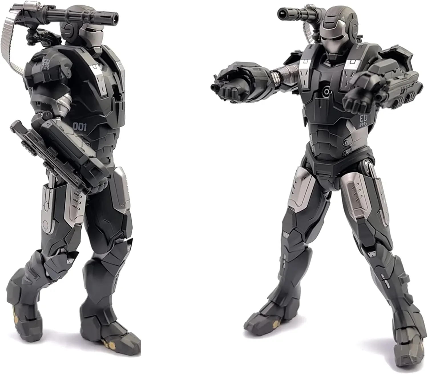 Ironman Action Figures Set 2-Pack 7 inch All Joints Movable Collectable Toys-Full Metal Painting with Lots of Accessories Suit-up Model(WM1 & MK45)