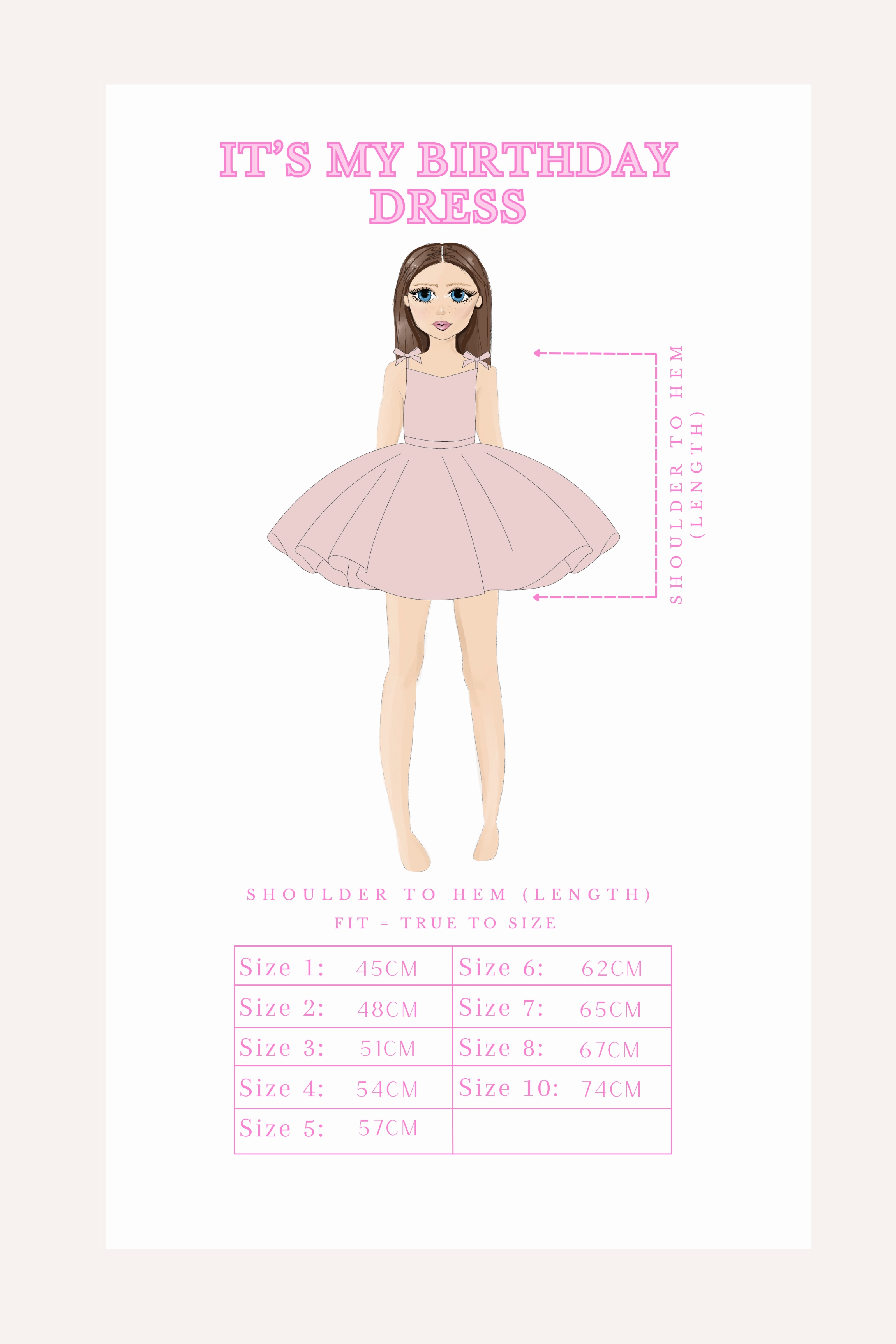 It's My Birthday Dress (Attached Number)