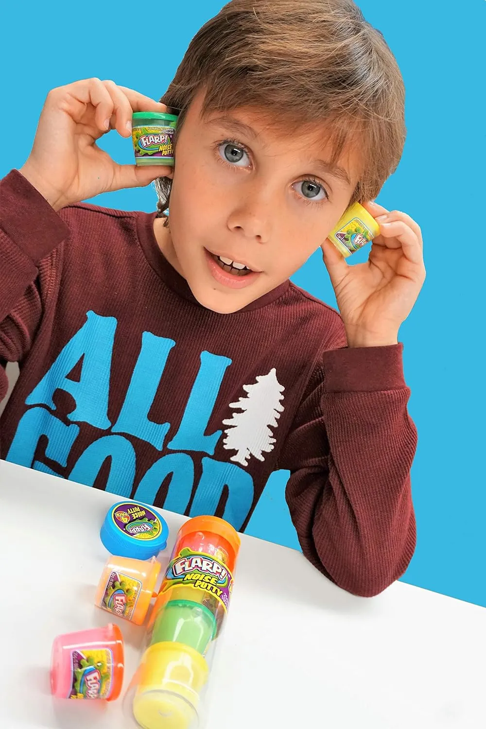 JA-RU Mini Flarp Noise Putty w/Plastic Containers (3 Pack, 12 Toys) Bulk Slime Party Favors. Stress Relief Sensory Fidget Toys. Goodie Bag Stuffers. 336-3p
