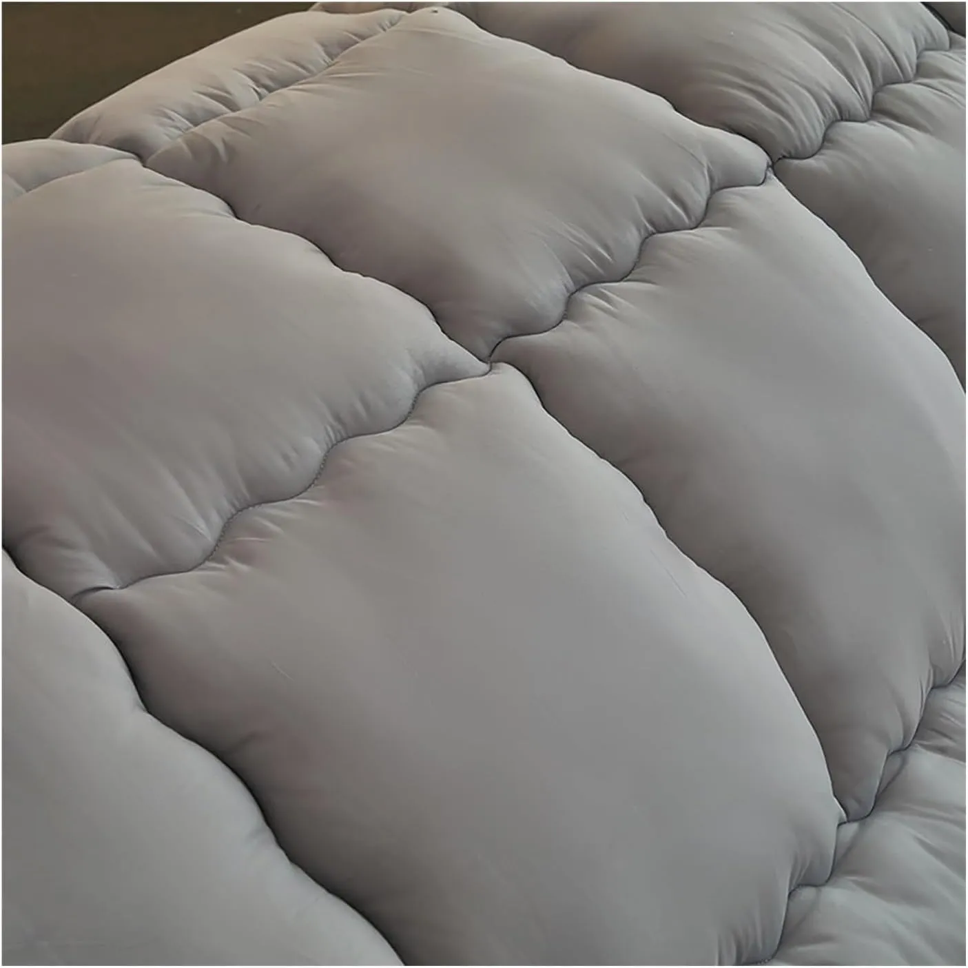 Japanese Home Soft Cushion Floor Mattress, Thicken Warm Lamb Wool Mattress, Japanese Floor Futon Mattress, Roll Up Camping Mattress(Gray,California King-200 * 220cm)