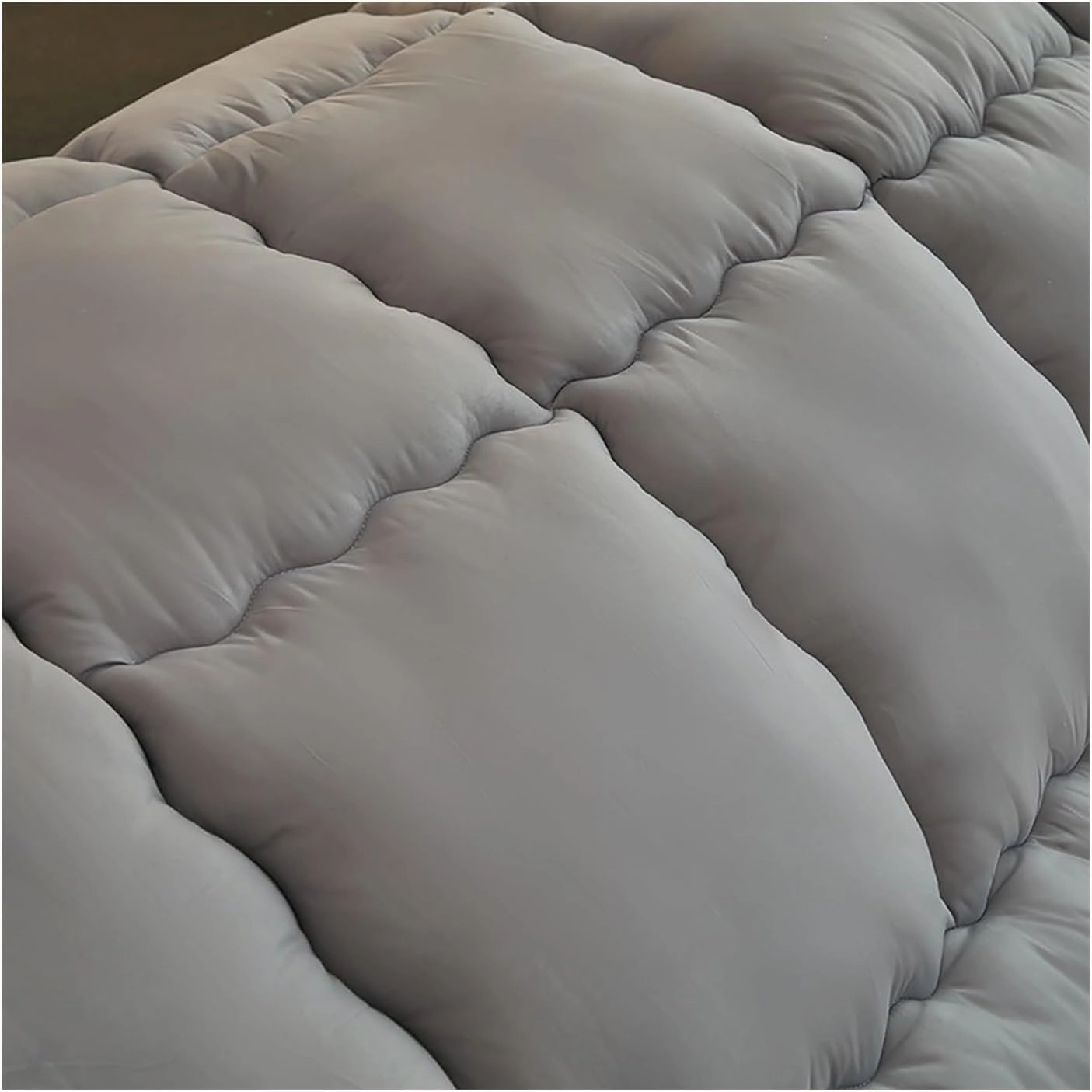 Japanese Home Soft Cushion Floor Mattress, Thicken Warm Lamb Wool Mattress, Japanese Floor Futon Mattress, Roll Up Camping Mattress(Gray,California King-200 * 220cm)