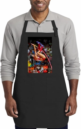 Jennifer Suhr - Kitchen Cooking Cotton Apron SRS #G1847997, Black