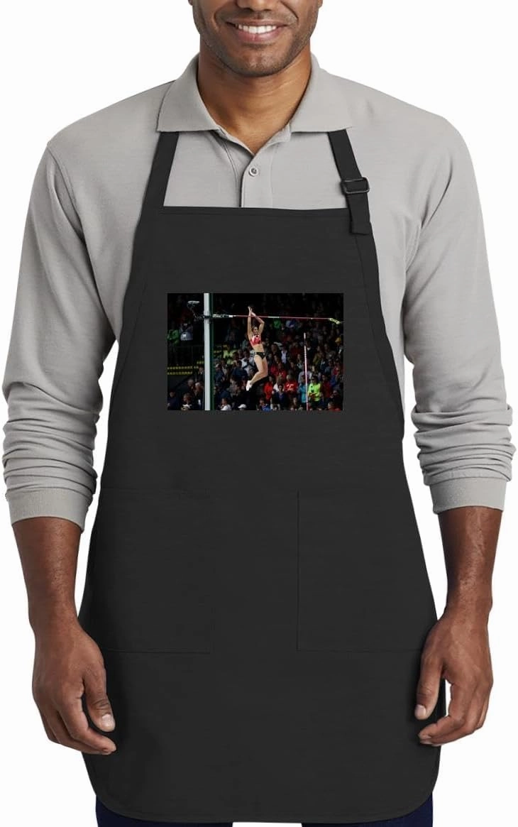 Jennifer Suhr - Kitchen Cooking Cotton Apron SRS #G1848009, Black