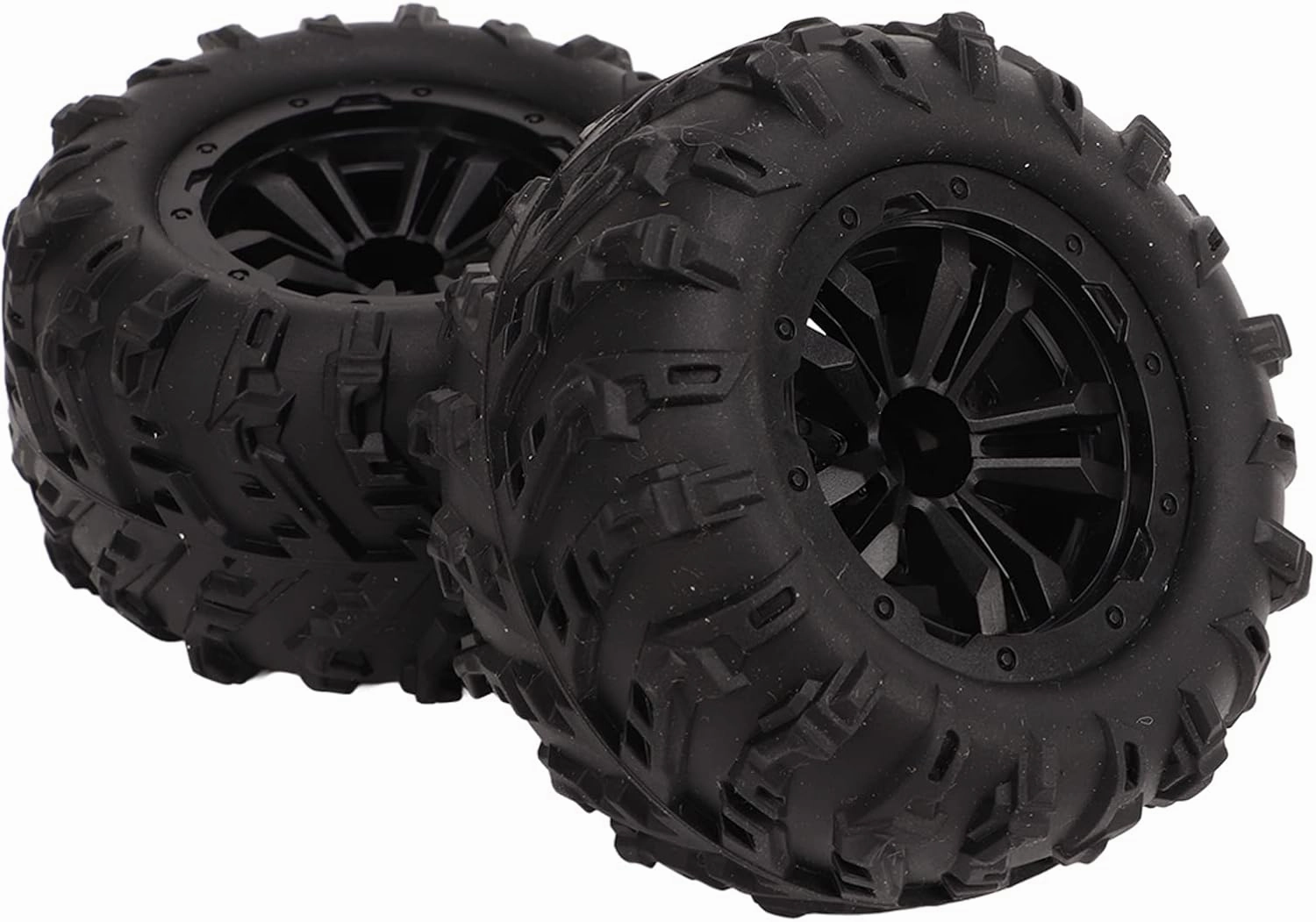 Jerys RC Car Tires, 85mm Diameter Textured 1/16 RC Car Tire Good Grip for SCY 16101 16102 RC Car
