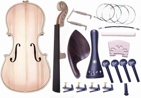 Jiayouy Violin Parts & Accessories 4/4 Violin DIY Kit for Students Beginners Music Lover Make Your Own Violin