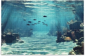 Jigsaw Puzzle for Adults 1000 Pieces, Underwater Fish Reef Impossible Hard Difficult Challenging Puzzle for Adults Jigsaw Puzzle for Party Entertainment Family Games