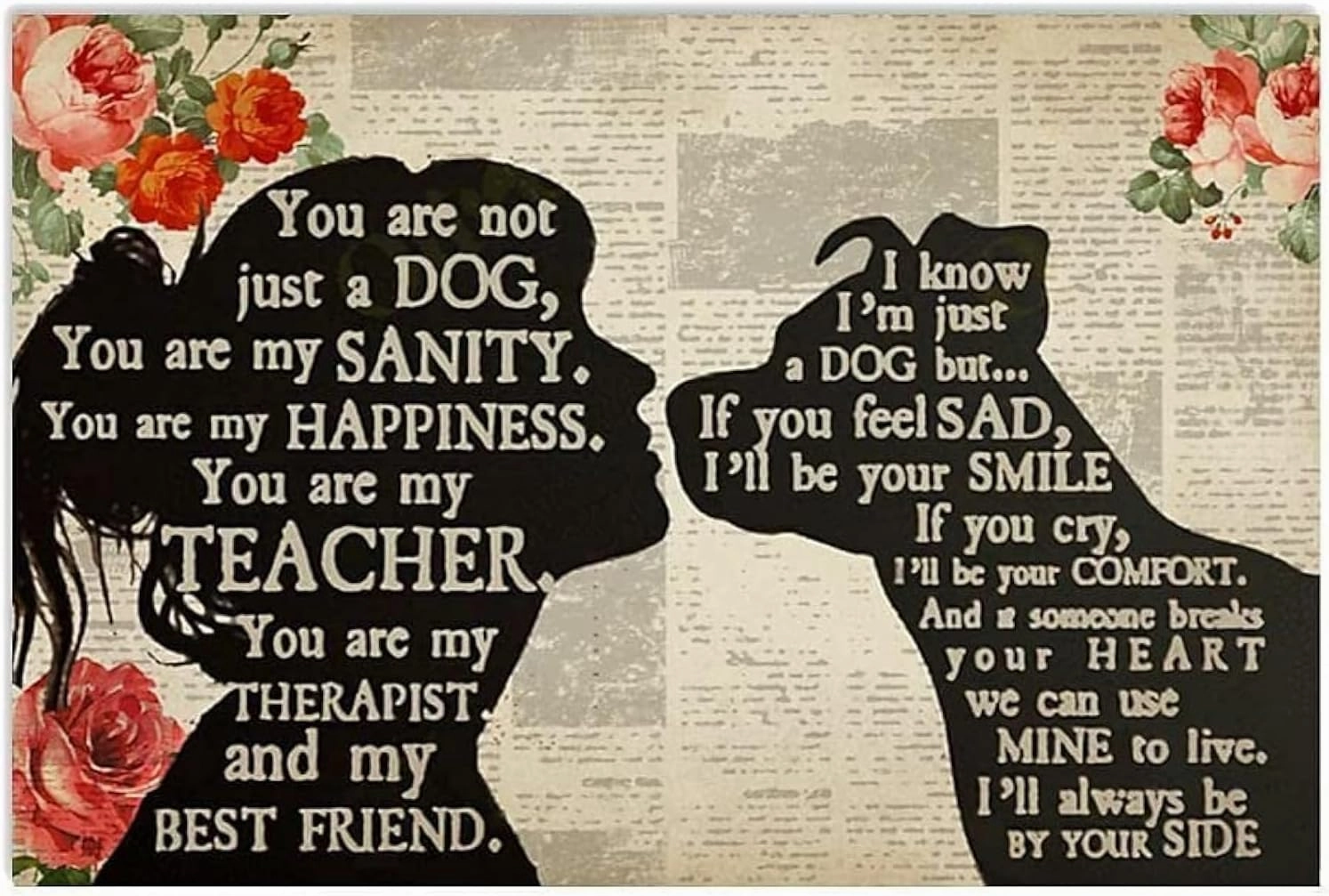 Jigsaw Puzzles Pitbull Lovers You are Not Just A Dog You are My Sanity Happiness Wooden Puzzles for Adults 500 Piece Kids Puzzles Toys Gift Family 20.4 inches x 14.9 inches