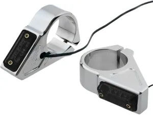 Joker Machine Chrome 41mm Fork Mount Rectangle LED Turn Signals